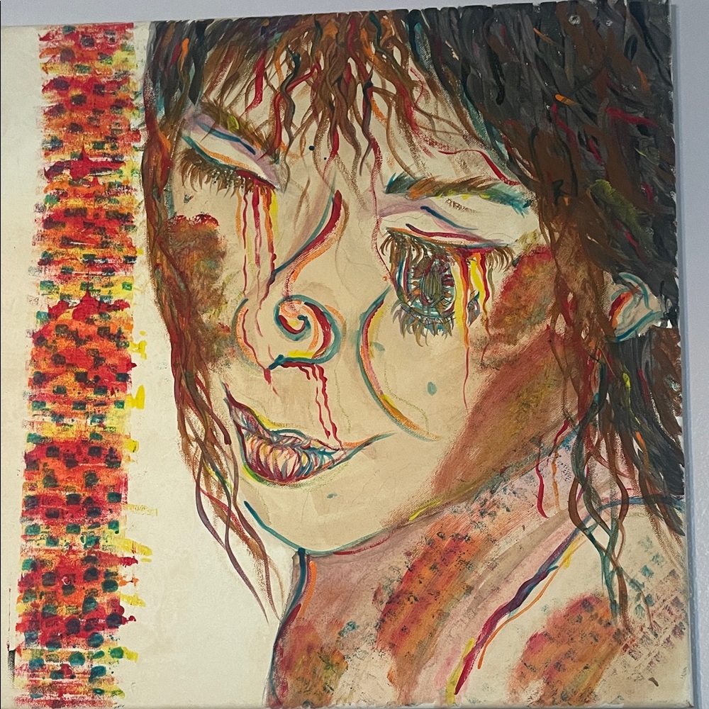 Abstract Expressionist Portrait Art Print